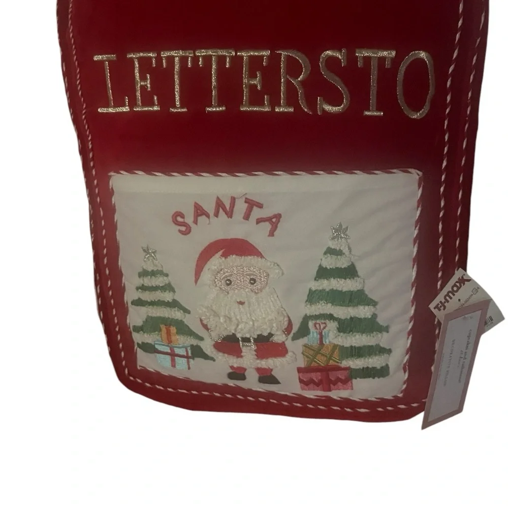 Cupcakes and cashmere letters to Santa pillow